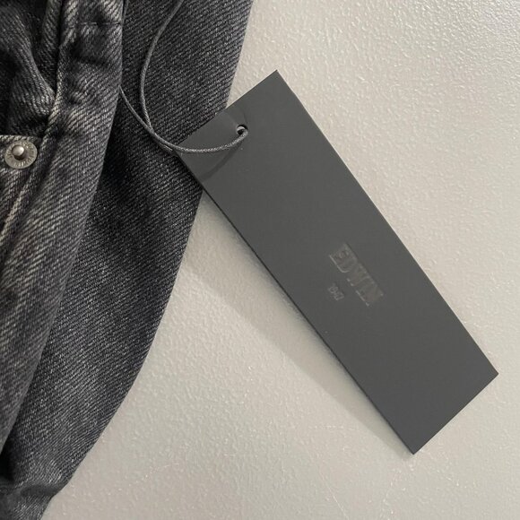 Edwin Jeans Womens 29 Washed Black Simone-Maire Straight USA Button Fly - Picture 6 of 12